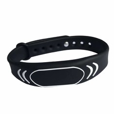 Waterproof  RFID Silicone Wristband Flexible Reusable Customized Size