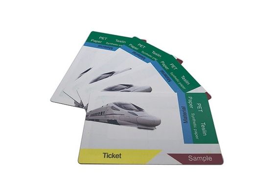 ISO14443A RFID Train Paper Tickets With RFID Classic® Chip 13.56Mhz