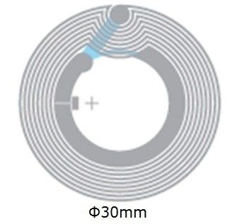 Dia 33mm PET HF RFID Inlay Wet With RFID Classic ® /  SLI / NFC Chip