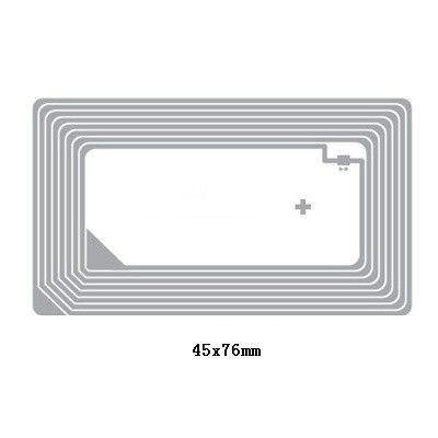 85.5*54mm HF RFID Inlay PET material with RFID Classic ®  SLI chip