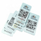 Encoding NFC Asset Tags Anodized Aluminium Sticker With Laser Etched Metal QR Code Barcode