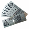 Encoding NFC Asset Tags Anodized Aluminium Sticker With Laser Etched Metal QR Code Barcode